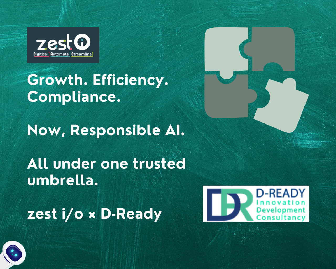 zest i/o and D-Ready Responsible AI partnership announcement
